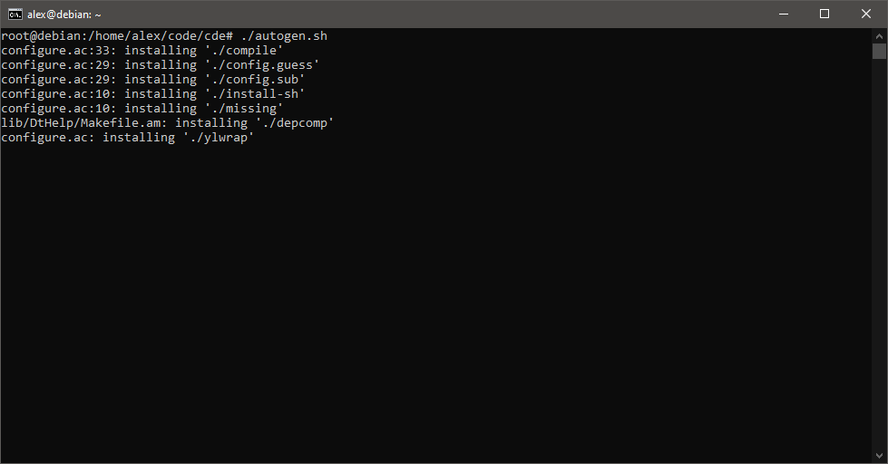 Running './autogen.sh'